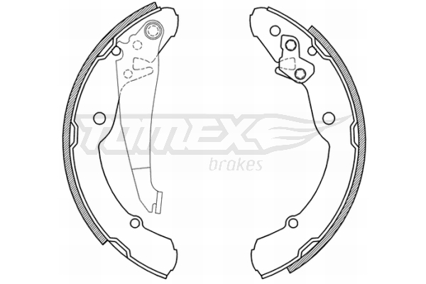 Sada brzdových čelistí TOMEX Brakes